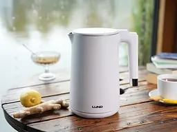 Електрочайник Lund 1.5 л білий 2200 Вт (68207) - мініатюра 9