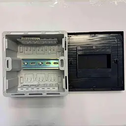 Бокс пластиковий СКІМ 06 модулів вбудований IP40 чорний прозора дверка ( С11902020 ) - мініатюра 7