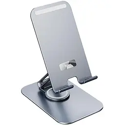 Тримач Hoco PH50 Plus Ivey dual axis rotating metal tablet desktop holder настільний для планшетів 4.5-12"
