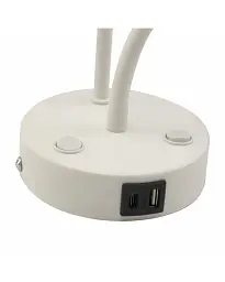 Бра, настінний світильник Tk Lighting 10204 Maja E27+G9 2x15+8W IP20 Wh - мініатюра 3