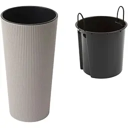 Вазон Lamela Lilia Jumper 25.5x46.6 см сіро-коричневий (9448647) - мініатюра 2
