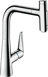 Змішувач Hansgrohe Talis 220 2jet кухонний з витяжним виливом Sbox 73868000 Хром