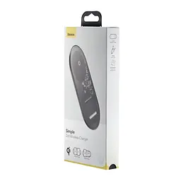 Бездротовий зарядний пристрій Baseus 2-in-1 Wireless Charger For Phone Watch Pods 15W crystal WXJK-A01 - мініатюра 4