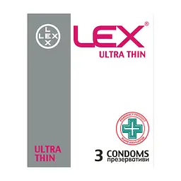 Презервативи Lex Condoms Ultra Thin 3 шт. (4820144770371)