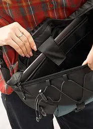 Жіноча cумка-бананка під ноутбук Sambag Urban Pro чорно-синя 46 × 26 см (51411215) - мініатюра 7