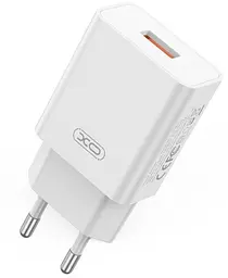 Сітчастий зарядний пристрій XO L127 single USB-A 18W 3A Білий
