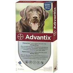 Каплі від бліх і кліщів Bayer Advantix для собак вагою до 4 кг - мініатюра 4
