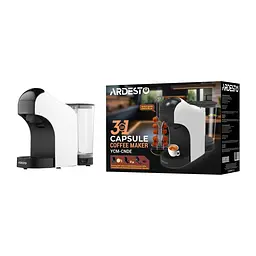 Кавоварка 3 в 1 капсульна Ardesto капсули Nespresso, Nescafe Dolce Gusto, мелена кава, сенсорне керування 0.8 л біла (YCM-CNDE) - мініатюра 6