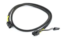 Перехідник живлення 6+2-pin VGA (M) - 6-pin VGA (M), 80 см, Cablexpert (CC-PSU-86)