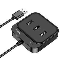 Hub адаптер Hoco Easy 4-in-1 converter HB31 (Usb to Usb3.0+Usb2.0x3) (L=0.2M) - мініатюра 3