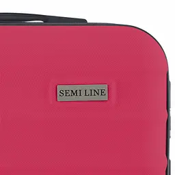 Валіза маленька Semi Line T5633-1 20 дюймів ABS-пластик 41 л Рожевий - мініатюра 9