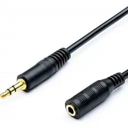 Кабель мультимедійний 3.5mm M to 3.5mm F 0.8m Atcom (16846)