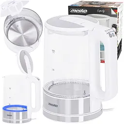 Електрочайник Mesko MS 1301 white з регулятором темп. - мініатюра 8
