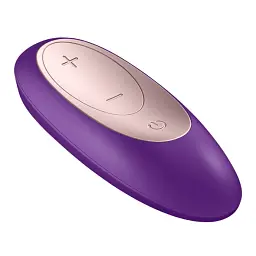 Вібратор Satisfyer Double Plus Remote 9 см фіолетовий - мініатюра 4