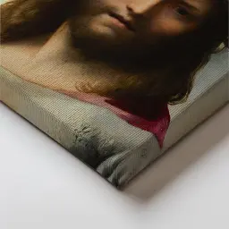 Інтер'єрна картина Голова Христа, Антоніо да Корреджо, Antonio da Correggio, Head of Christ, релігійний декор, 60×48 см (id6969) - мініатюра 3