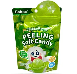 Желейні цукерки Cokoc Peeling Soft Candy Green Grape 75г