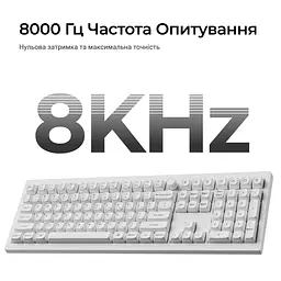 Клавіатура бездротова Keychron V6 Ultra Keychron Red Switch White RGB (V6U-F1-UA) - мініатюра 10