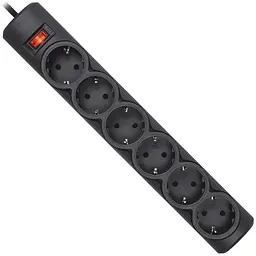 Мережевий фільтр живлення Defender 153, 3 m, 6 роз, black (99495)