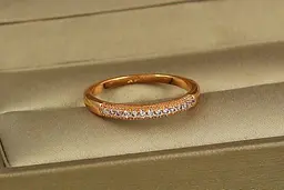 Кільце Xuping Jewelry доріжка з маленьким гребінцем р 18 золотисте