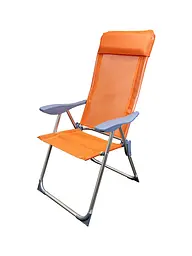 Складний стілець Levistella GP20022010 ORANGE, оранжевий, висота 101 см, вага 3,1 кг, навантаження 110 кг, для дачі