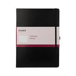 Блокнот Axent Partner Grand, 210х295, 100 арк, кліт, чорний (8203-01-A) - мініатюра 1