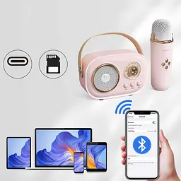 Бездротовий мікрофон для караоке, колонка SPEAKER C20 PLUS - мініатюра 2