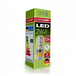 Лампочка Eurolamp LED силикон G4 2W 4000K 12V (LED-G4-0240(12)) - мініатюра 2