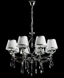 Люстра з абажурами Splendid Ray LRAM2376/8 (SL) хром, 8 ламп, Ø75 см