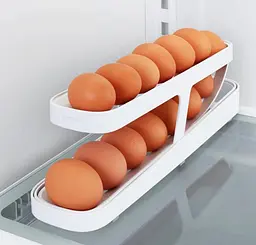 Контейнер для яєць двоярусний Egg Dispenser R93844 органайзер у холодильник два яруси Білий - мініатюра 2