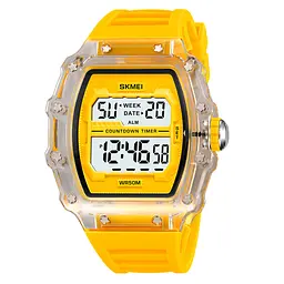 Чоловічий наручний годинник 2296WTYL White-Yellow Skmei acs0030037