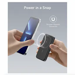 Зовнішній акумулятор (магнітний) Anker 621 Magnetic 5000mAh (A1610012) чорний - мініатюра 6