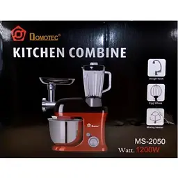 Кухонний комбайн багатофункціональний 4 в 1 Domotec MS-2050, 1200W червоний (5686_4052) - мініатюра 4
