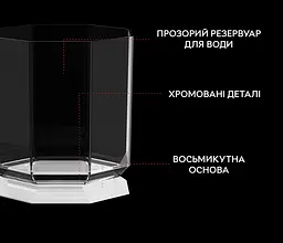 Зволожувач повітря, аромадифузор портативний Kinscoter Guardian Wolf SH-L162 650 мл, White - мініатюра 13