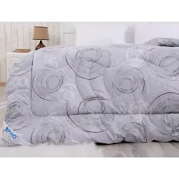 Ковдра вовняна зимова Руно Light Beige 200х220 см бежева - мініатюра 9