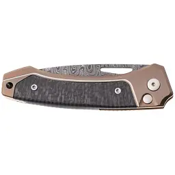 Ніж Lionsteel Twain Damascus Titanium Carbon Fiber Bronze - мініатюра 5
