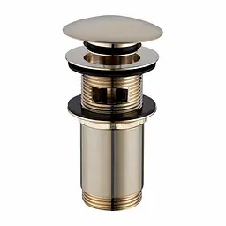 Донний клапан Omnires click-clack brushed gold A706GLB, Золотий - мініатюра 2