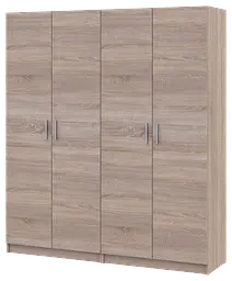 Шафа для одягу Doros Промо Дуб Cонома 2+2 ДСП 180х48х204 (42005007)