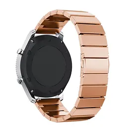 Металевий ремінець Watchbands Stainless Steel для Samsung Gear S3 Samsung Galaxy Watch 46mm Silver - рожево-золотий (WB005METALROSEGOLD) - мініатюра 4