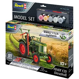 Сборная модель Revell Набор Трактор Fendt F20 Dieselroß, уровень 2, масштаб 1:24, 91 деталь (RVL-67822)