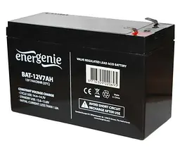 Акумуляторна батарея EnerGenie, 12V, 7 Агод, AGM, T2, 151x95x65 мм, 2.2 кг (BAT-12V7AH)