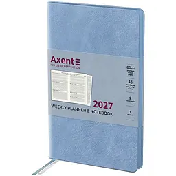 Щотижневик Axent 2027 Partner Soft Cloud 125x195 мм блакитний (8537-27-5-A)