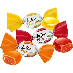 Уцінка. Карамельні цукерки Roshen Juice mix 1 кг - мініатюра 3