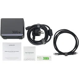 Зарядний пристрій 5xUSB 300W 5xUSB (4хUSB-C + USB-A) Nexode Desktop Fast Charger, Cable CD333 Ugreen - мініатюра 5