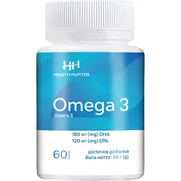 Дієтична добавка Health Hunter Омега 3, 60 капсул