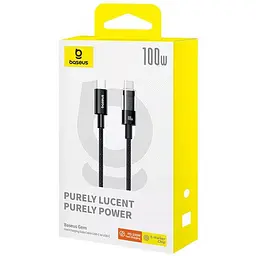 Дата кабель Baseus Gem Fast Charging Type-C to Type-C 100W (2m) (P10373000111-01) Cluster Black - мініатюра 6