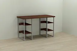 Комп'ютерний стіл Ferrum-decor Карен 75x140x70 сірий ДСП Венге 32мм (FRD-105850)