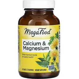 Кальцій і магній MegaFood 60 таблеток
