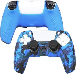 Чохол на геймпад Silicone Case для Sony DualSense Blue Camouflage [71181] - мініатюра 3