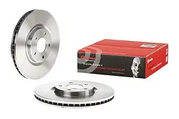 Диск гальмівний вентильований Nissan Juke I, Qashqai I, Renault Koleos I 06-25р Brembo (09.B354.10) - мініатюра 2