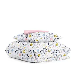Дитяча постільна білизна Cosas FLOWERS 110х140см (BushRose_DotsRose_140)